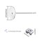 600 PCS 5MM Hypoallergenic Stainless Steel Earrings Posts Flat Pad Blank Earring Pin Studs with Butterfly Earring Backs and Silicone Bullet Earring Backs for Jewelry Making Findings